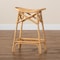 Baxton Studio Elgon Modern Bohemian Natural Brown Rattan Counter Stool 212-12813-ZORO - alternate 4